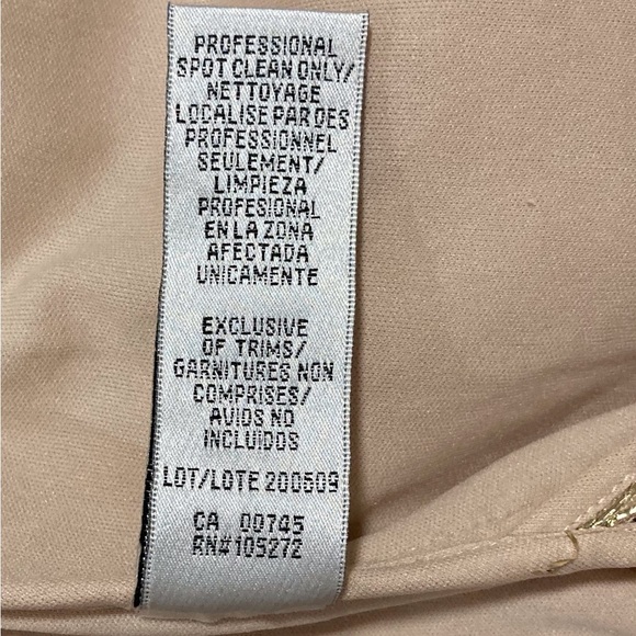 JS Collections Maisie Illusion Column Gown in Rose Gold - Picture 10 of 16